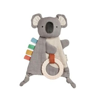 Itzy Ritzy Koala Gray Baby Crinkle Sensory Lovey Plush Security Blanket Toy New